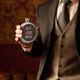 Custom Brown Light Pink Hip Flask