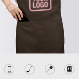 Custom Brown Light Pink Apron
