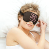 Custom Brown Light Pink Sleep Mask