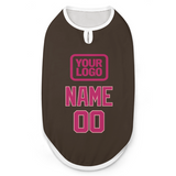 Custom Brown Pink Pet Vest