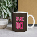 Custom Brown Pink Mug
