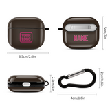 Custom Brown Pink AirPods Case (3rd Generation)