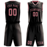 Custom Brown Light Pink Basketball Set
