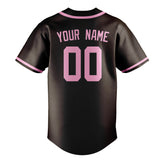Custom Brown & Light Pink Colors Design Sports Baseball Jersey