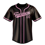 Custom Brown & Light Pink Colors Design Sports Baseball Jersey