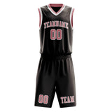 Custom Brown Light Pink Basketball Set