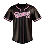 Custom Brown & Light Pink Colors Design Sports Baseball Jersey