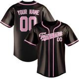 Custom Brown & Light Pink Colors Design Sports Baseball Jersey