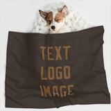Custom Brown Khaki Pet Blanket
