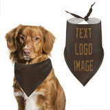 Custom Brown Khaki Pet Scarf