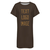 Custom Brown Khaki Nachthemd