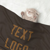 Custom Brown Khaki Pet Blanket