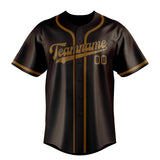 Custom Brown & Khaki Colors Design Sports Baseball Jersey