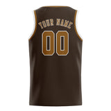 Custom Brown & Khaki Colors Design Sports Basketball Jersey