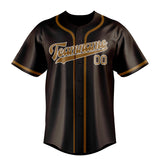 Custom Brown & Khaki Colors Design Sports Baseball Jersey