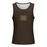 Custom Brown Light Khaki Men's Tank Top