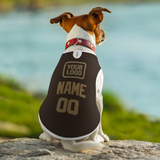Custom Brown Light Khaki Pet Vest