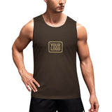 Custom Brown Light Khaki Men's Tank Top