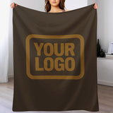 Custom Brown Khaki Blanket