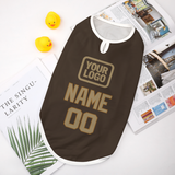 Custom Brown Light Khaki Pet Vest