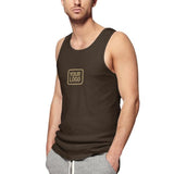 Custom Brown Light Khaki Men's Tank Top