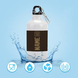 Custom Brown Light Khaki Sports Bottle