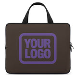 Custom Brown Light Purple Laptop Bag
