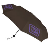 Custom Brown Light Purple Automatic Umbrella