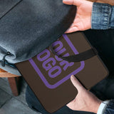Custom Brown Light Purple Laptop Bag