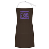 Custom Brown Light Purple Apron