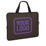 Custom Brown Light Purple Laptop Bag