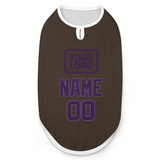 Custom Brown Purple Pet Vest