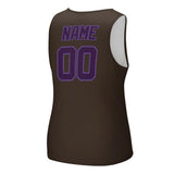 Custom Brown Purple Men's Tank Top