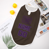 Custom Brown Purple Pet Vest