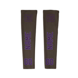 Custom Brown Purple Arm Sleeve