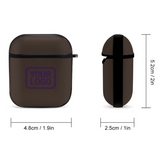 Custom Brown Purple AirPods Case