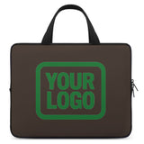 Custom Brown Emerald Green Laptop Bag