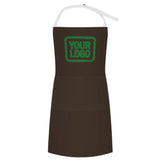 Custom Brown Emerald Green Apron