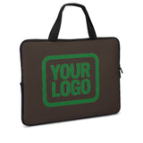 Custom Brown Emerald Green Laptop Bag