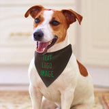Custom Brown Emerald Green Pet Scarf