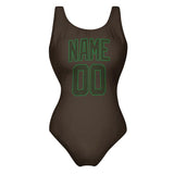 Custom Brown Olive Swimsuit