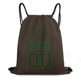 Custom Brown Olive Drawstring Bag