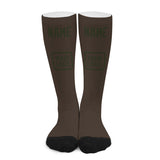 Custom Brown Olive Knee-High Sock