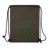 Custom Brown Olive Drawstring Bag