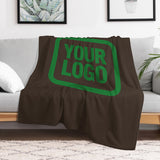 Custom Brown Emerald Green Blanket