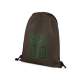 Custom Brown Olive Drawstring Bag