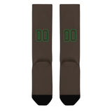 Custom Brown Olive Knee-High Sock