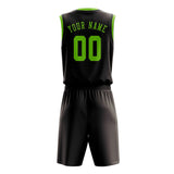 Custom Brown Emerald Green Basketball Set