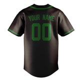 Custom Brown & Emerald Green Colors Design Sports Baseball Jersey