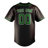 Custom Brown & Emerald Green Colors Design Sports Baseball Jersey